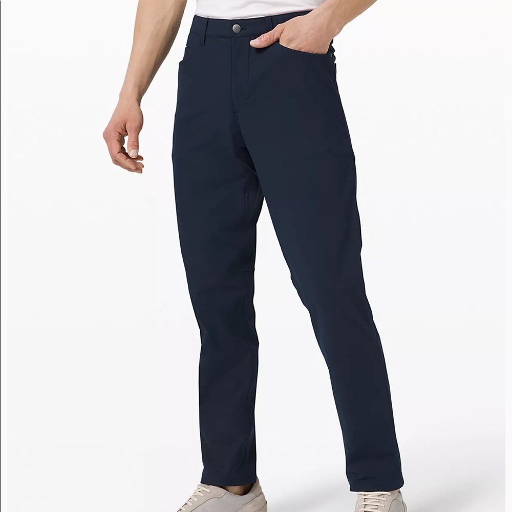 Lululemon mens Navy ABC PANT CLASSIC 34" length and waist